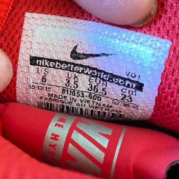 Nike Fusion Prime Hype DF 11 Mens Size US 6 Athletic Lace-UP Red Black Sneakers - Picture 3 of 11